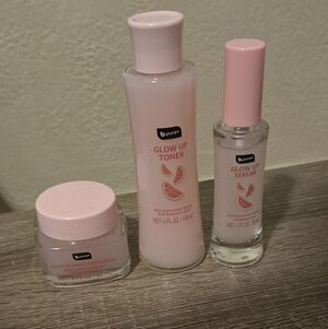 B Pure Glow Up 3-Piece Set + Happy Skin Berry Glowy & Sheer Melon Serum Duo